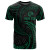 Tonga Polynesian Custom Personalised T-Shirt - Green Tribal Wave 1