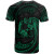 Tonga Polynesian Custom Personalised T-Shirt - Green Tribal Wave 2