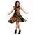 Guam Polynesian Midi Dress - Gold Plumeria 5