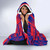 Wallis And Futuna Hooded Blanket - Polynesian Tattoo Flag 3