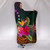 Cook Islands Polynesian Hooded Blanket - Summer Hibiscus 2