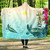 Polynesian Hawaii Hooded Blankets - View sea Hawaii with Turtle and Whale 1