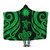 Nauru Hooded Blanket - Green Tentacle Turtle 1