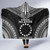 Cook Islands Polynesian Chief Hooded Blanket - Black Version 5