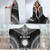 Northern Mariana Islands Polynesian Chief Hooded Blanket - Black Version 4