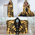 Guam Hooded Blanket - Polynesian Tattoo Gold 4