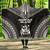 Norfolk Island Polynesian Chief Hooded Blanket - Black Version 1