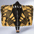 Society Islands Hooded Blanket - Polynesian Tattoo Gold 5
