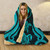 Yap Hooded Blanket - Turquoise Tentacle Turtle 2