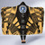 Northern Mariana Islands Hooded Blanket - Polynesian Tattoo Gold 5