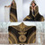 American Samoa Polynesian Chief Hooded Blanket - Gold Version 4