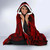 Hawaii Hooded Blanket - Polynesian Tattoo Red 3