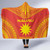 New Caledonia Flag Polynesian Chief Hooded Blanket 5