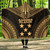 Gambier Islands Polynesian Chief Hooded Blanket - Gold Version 1