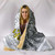 Hawaii Custom Personalised Hooded Blanket - Turtle Palm Tree White 2