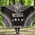 Society Islands Polynesian Chief Hooded Blanket - Black Version 1