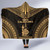 New Caledonia Polynesian Chief Hooded Blanket - Gold Version 5