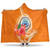 Federated States Of Micronesia Custom Personalised Hooded Blanket - Orange Floral With Seal 1 Federated States Of Micronesia Custom Personalised Hooded Blanket - Orange Floral With Seal 1