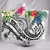 Kosrae Polynesian Hooded Blanket - Summer Plumeria (White) 1