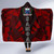 Samoa Hooded Blanket - Polynesian Tattoo Red 5