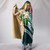 American Samoa Polynesian Hooded Blanket- Summer Plumeria 3