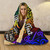 Niue Custom Personalised Hooded Blanket - Rainbow Polynesian Pattern 2