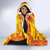 New Caledonia Hooded Blanket - Polynesian Tattoo Flag 3