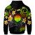 CMNI Hoodie - Custom Personalised Polynesian Waves with Plumeria Flowers (Reggae)