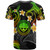 FSM T-shirt - Custom Personalised Polynesian Waves with Plumeria Flowers (Reggae)