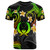 Pohnpei T-shirt - Custom Personalised Polynesian Waves with Plumeria Flowers (Reggae)