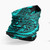 Tahiti Neck Gaiter - Floral Tattoo Neon Blue 3