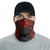Wallis And Futuna Neck Gaiter - Floral Tattoo Red 2