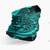 Yap Neck Gaiter - Floral Tattoo Neon Blue 3 Yap Neck Gaiter - Floral Tattoo Neon Blue 3