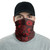 American Samoa Neck Gaiter - Turtle Hibiscus Red 2