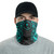 Chuuk Neck Gaiter - Floral Tattoo Neon Blue 2