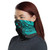 Chuuk Neck Gaiter - Floral Tattoo Neon Blue 1