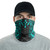 Kosrae Neck Gaiter - Floral Tattoo Neon Blue 2