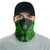 New Caledonia Neck Gaiter - Polynesian Pattern Green 2