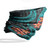 American Samoa Neck Gaiter - Plumeria Turquoise 4