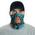 Fiji Coat of arm Neck Gaiter - Plumeria Turquoise 2