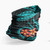 Hawaii Neck Gaiter - Plumeria Turquoise 3