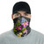 CNMI Neck Gaiter - Plumeria Tattoo Pink Gold 2