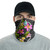 Guam Neck Gaiter - Plumeria Tattoo Pink Gold 2
