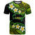 Guam Custom Personalised T-Shirt - Plumeria Polynesian Vibe Green 1