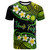 Northern Mariana Islands Custom Personalised T-Shirt - Plumeria Polynesian Vibe Green 2