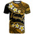 Vanuatu Custom Personalised T-Shirt - Plumeria Polynesian Vibe Gold 1