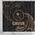 Chuuk Micronesia Shower Curtain - Gold Tribal Wave 3