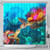 Chuuk Shower Curtain - Sea Turtle Coral Treasure 1