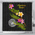 American Samoa Polynesian Shower Curtain - Plumeria Tribal 1