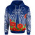 Cook Islands Anzac Hoodie - Lest We Forget Polyneisnan Tribal Pattern Poppy Flower